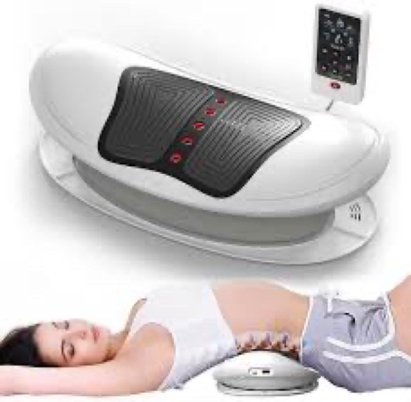 Electric Back Stretcher for Lower Back Pain Relief, 4 in 1 Lower Back Massager with Lumbar Traction,