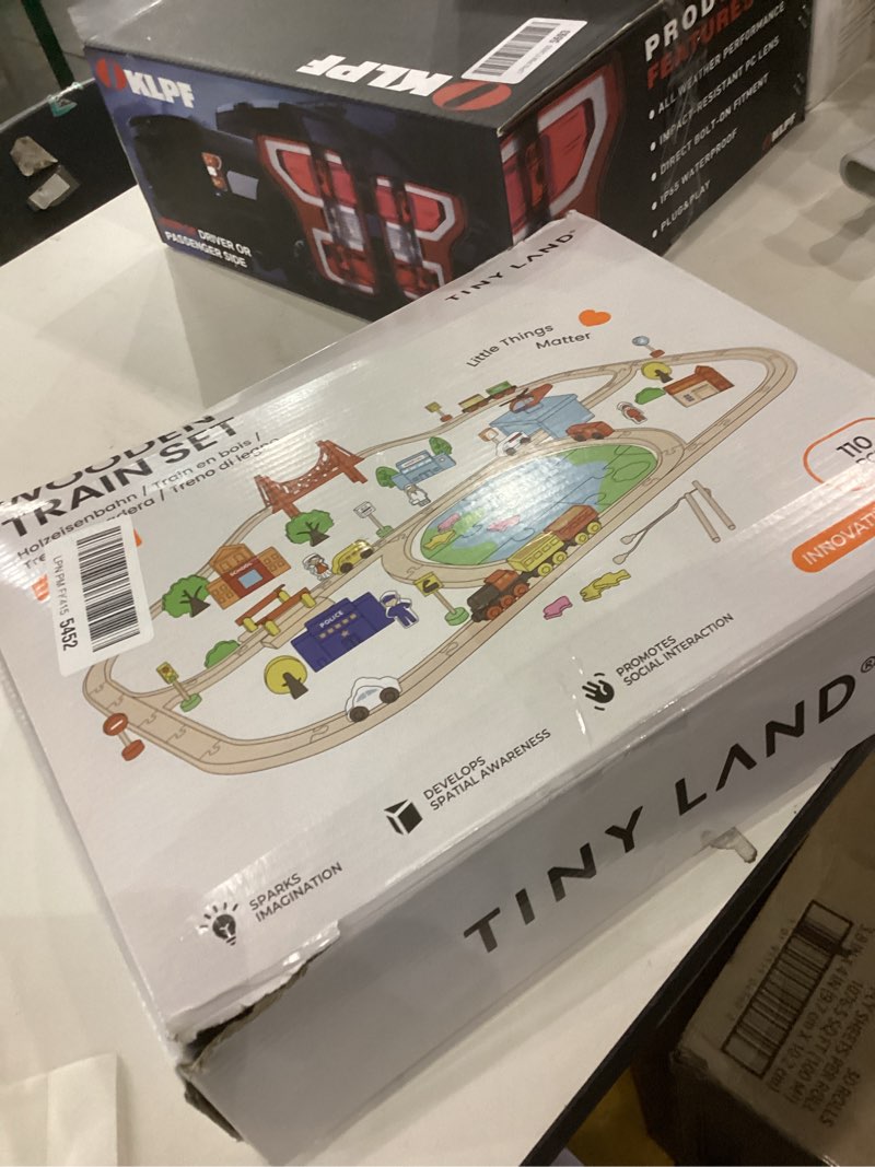 wooden train set