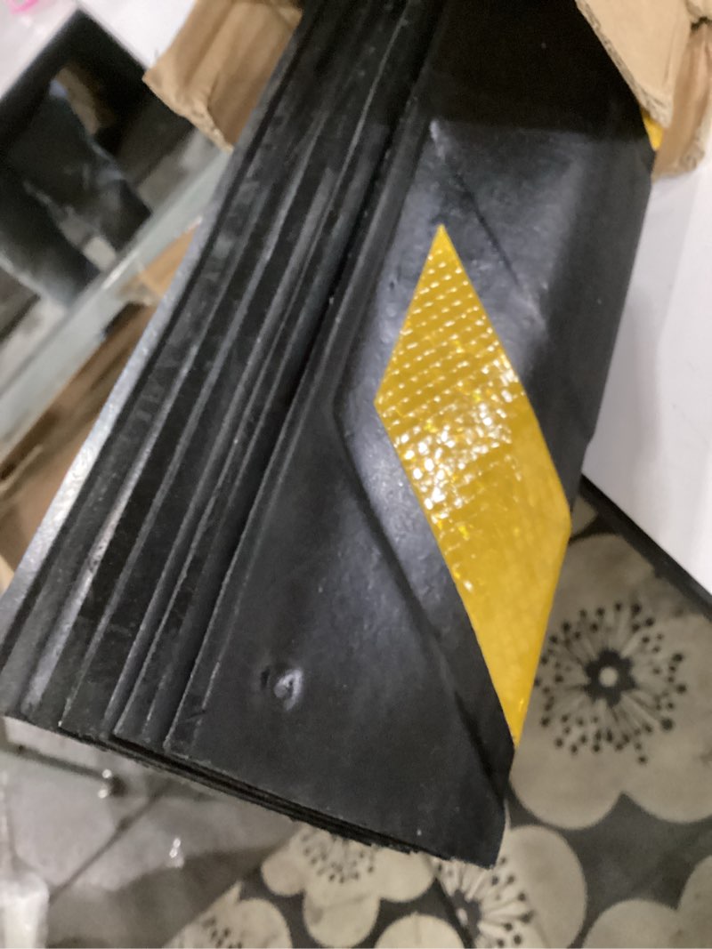 Condition photo showing Good Condition for 27" rubber garage wall protector corner guard for parking lot warehouse edge, 6 packs