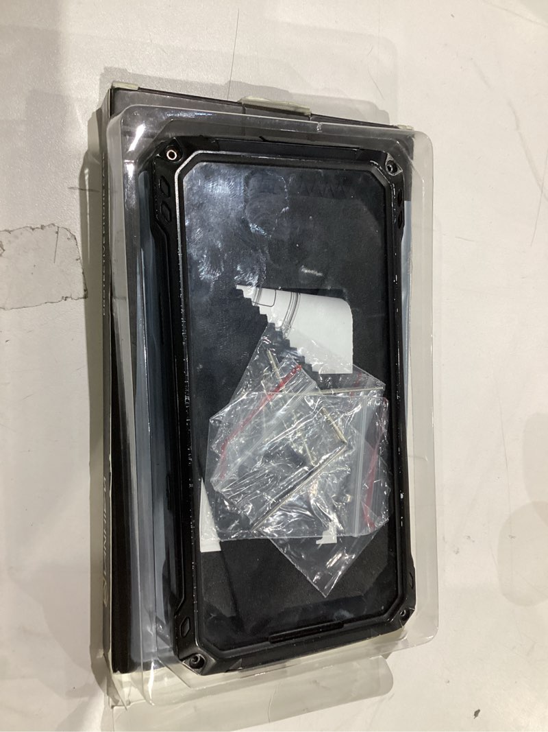 Condition photo showing Good Condition for Lanhiem for iPhone 17 Pro Max Metal Case with Kickstand, Compatible with MagSafe, Built in Tempered Glass Screen Protector, Heavy Duty Shockproof Rugged Phone Cases, Full Body Tough Cover 6.9" (Black) for iPhone 17 Pro Max Black