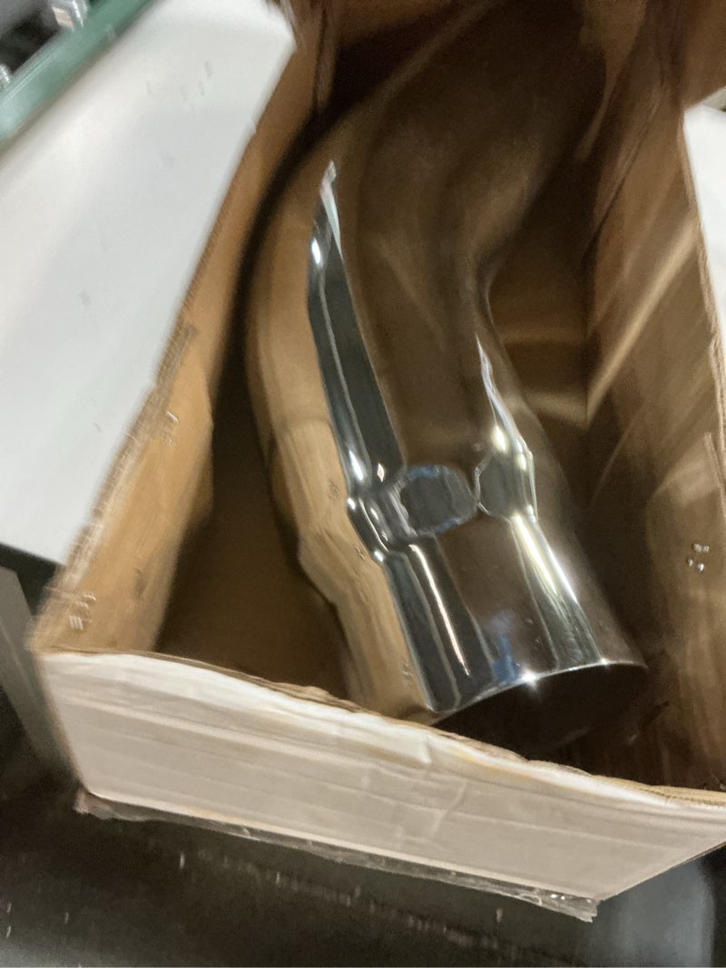 Condition photo showing New/Like New for A-KARCK Turn Down Exhaust Tip 5.0" Inlet, Chrome Tailpipe Tip with 5.0" Inlet 6.0" Outlet 23" Overall Length, Chrome Structure for High Temperature Resistance