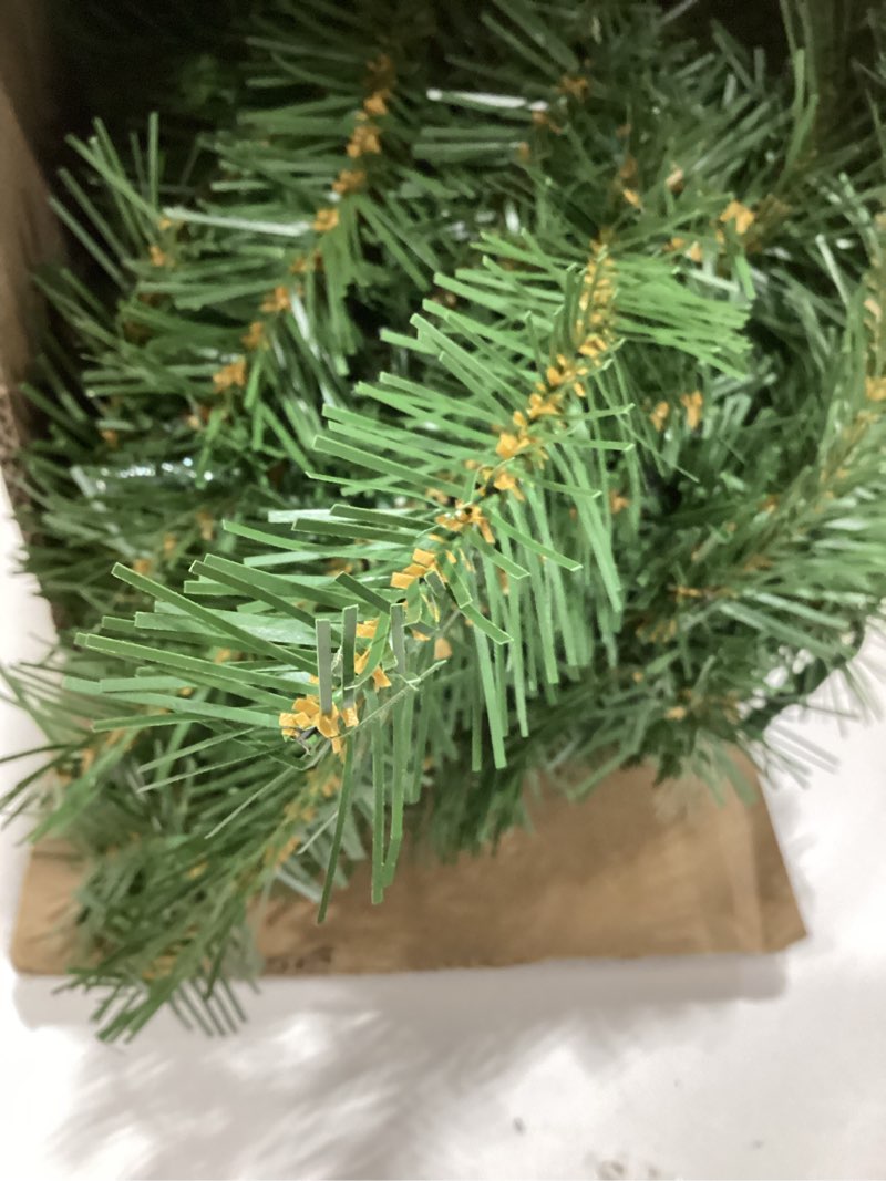 Condition photo showing Good Condition for National Tree 9 Foot by 10 Inch Norwood Fir Garland with 50 Battery Operated Soft White LED Lights (NF-308-9A-B)