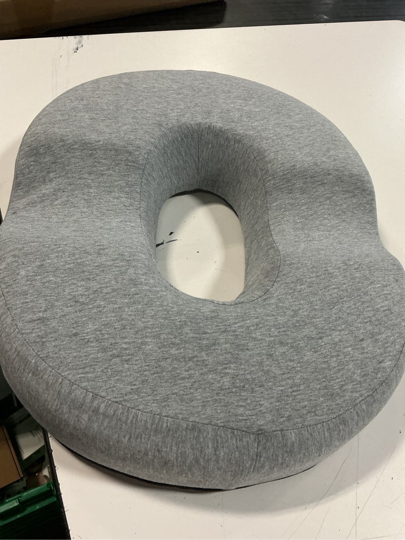 Condition photo showing Good Condition for 5 stars united donut pillow hemorrhoid tailbone cushion – large cushion for pain relief – coccyx, prostate, sciatica, pelvic floor, pressure sores, pregnancy, postpartum recovery, gray gray large