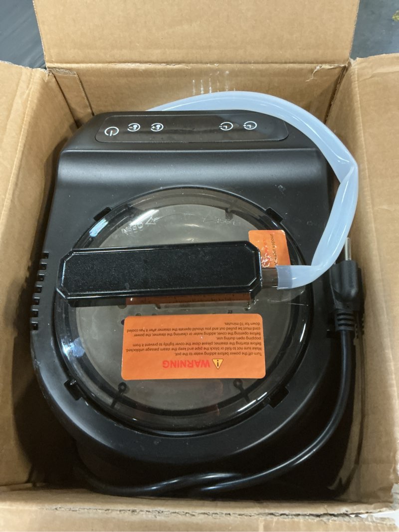 Condition photo showing As Is for portable sauna steamer machine with remote control, 4l 1600w upgrated steam generator for sauna, 9 levels, 120 min timer, for home spa sauna accessories.