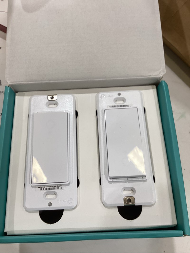 Condition photo showing Good Condition for kasa smart 3 way switch hs210 kit, needs neutral wire, 2.4ghz wi-fi light switch works with alexa and google home, ul certified, no hub required, white,2 count (pack of 1) original version 2 pack