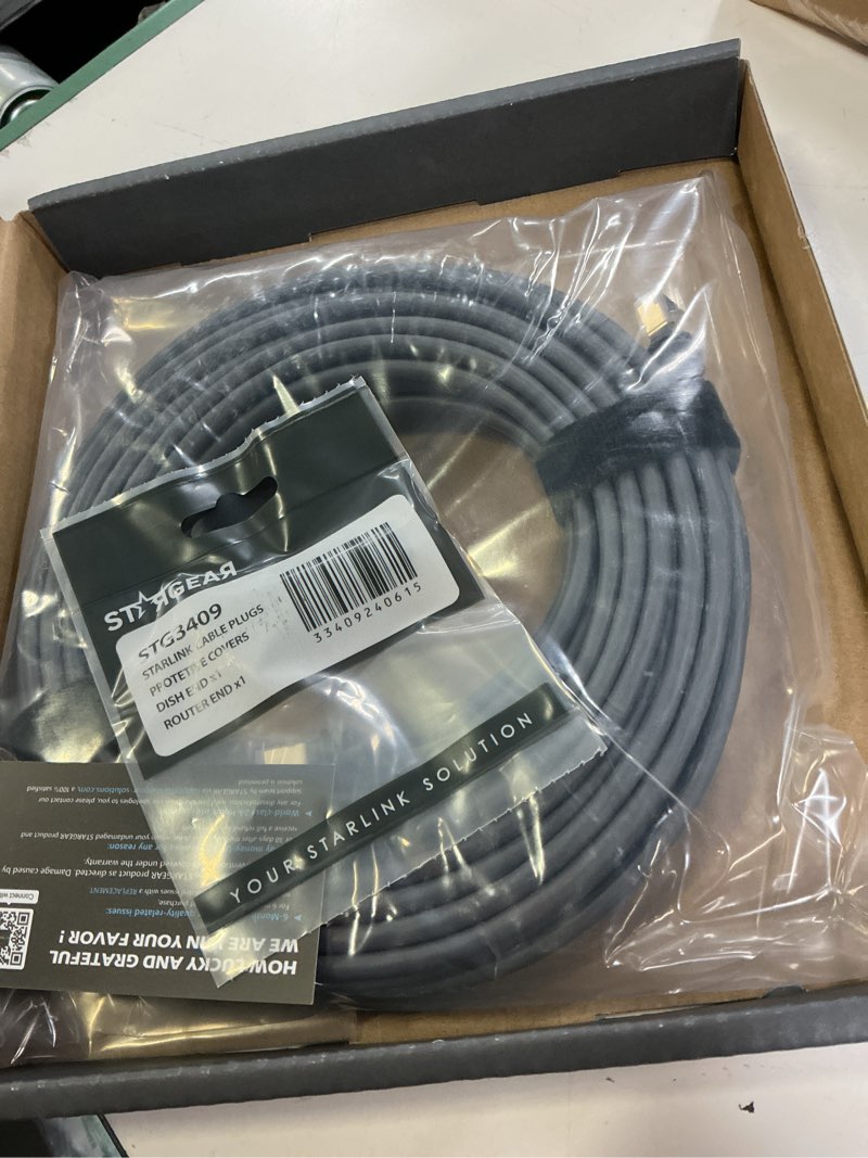 Condition photo showing New/Like New for starlink cable gen 3 15m/49ft, starlink gen 3 cable for starlink standard 4/4x/v3/rev 4/mini, extension replacement starlink ethernet cable satellite internet kit waterproof outdoor