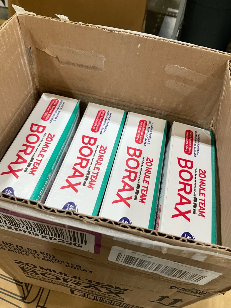 Condition photo showing Good Condition for 20 mule team all natural borax detergent booster & multi-purpose household cleaner, 65 ounce, 4 count