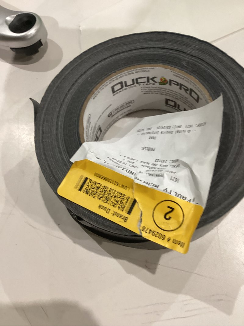 Condition photo showing As Is for duck pro black duct tape 1.88-in x 55 yard(s