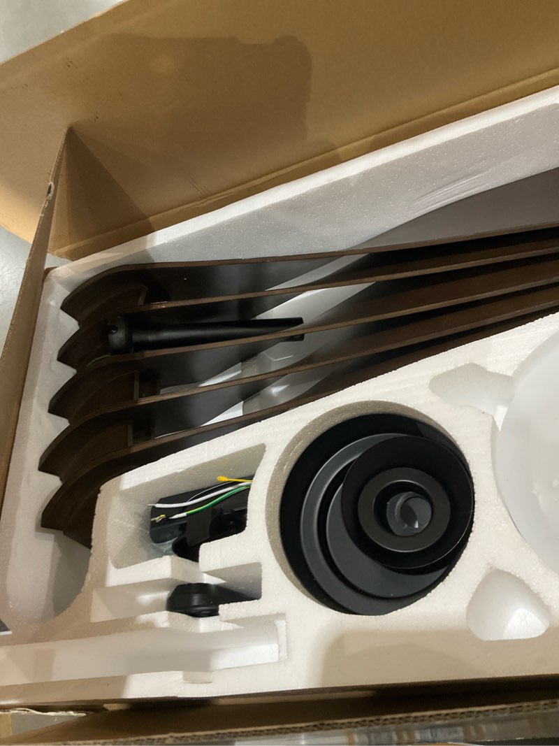 Condition photo showing As Is for altitude mighty condor 60-in matte black led covered outdoor ceiling fan