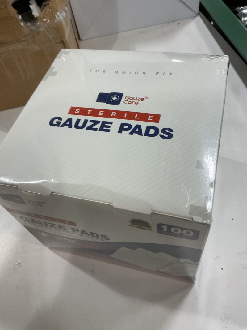 Condition photo showing New/Like New for 100pc Large Sterile Gauze Pads 4x4 Sterile for Wounds Bulk - 12ply Woven Gauze Sponges 4x4 Sterile - USP IV Breathable Mesh 4x4 Gauze Pads Sterile for Enhanced Absorption - First Aid Medical Woven Gauze Pads 100% Cotton Woven 4"x4" 100 Count