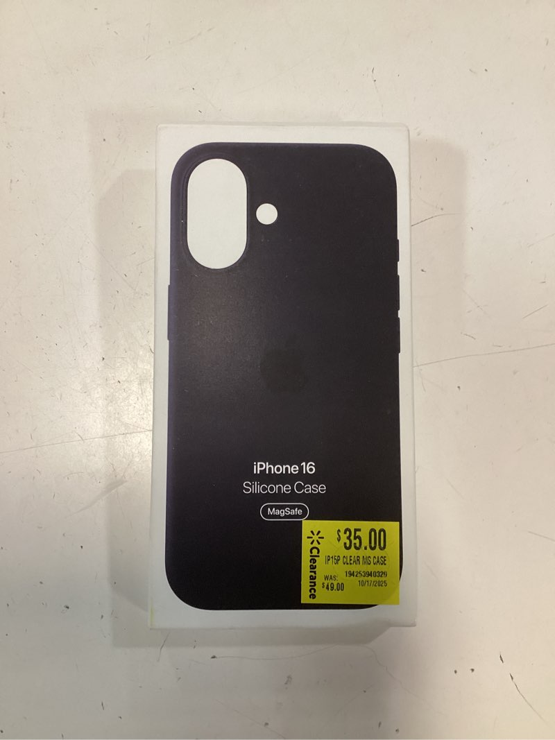 Condition photo showing New/Like New for i phone 16 silicone case black
