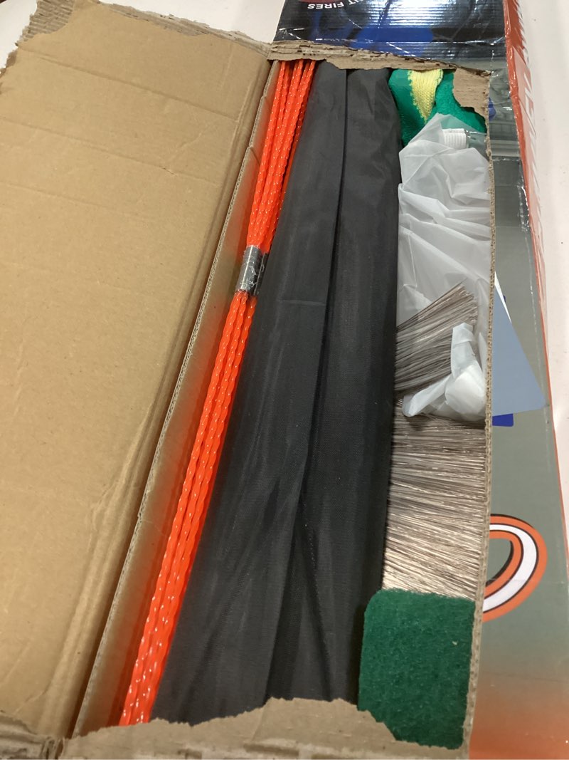 Condition photo showing Good Condition for Bluesea Chimney Sweep Kit - Extends Up to 46 Feet, Includes 14 Flexible Rods and Strong Brush for Efficient Cleaning