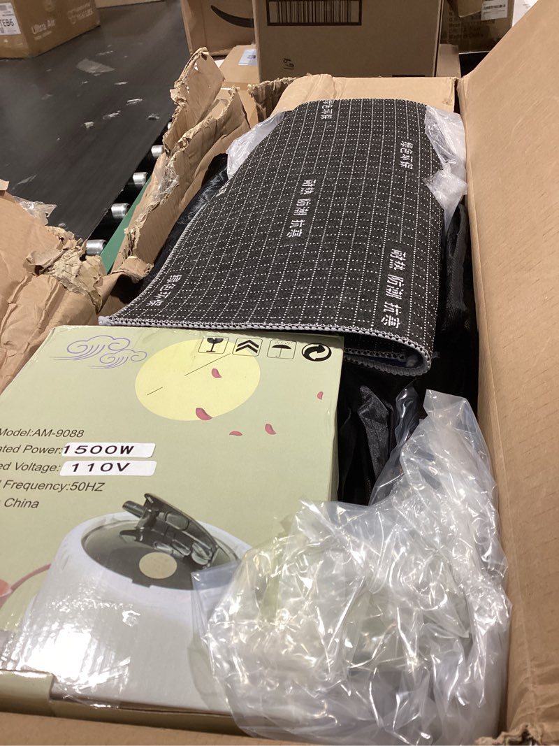 Condition photo showing As Is for somavapor portable sauna box steam room: home sauna tent kit for personal full body use detox and relaxation black-personal