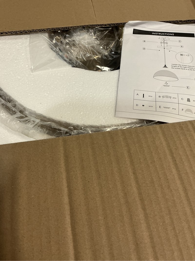 Condition photo showing New/Like New for gold pendant light 3 packs, gold dome pendant light 16 inch, large pendant lights kitchen island, industrial farmhouse pendant lights for kitchen island, dining room, cafe, bar gold+gold 16"x3