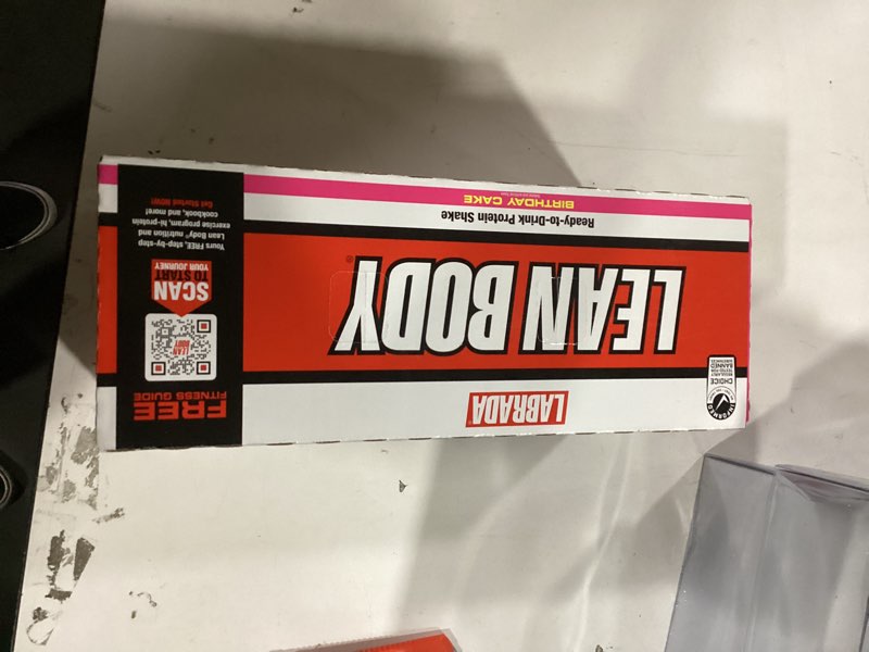 lean body protein shake - birthday cake (12 drinks, 17 fl. oz. each)