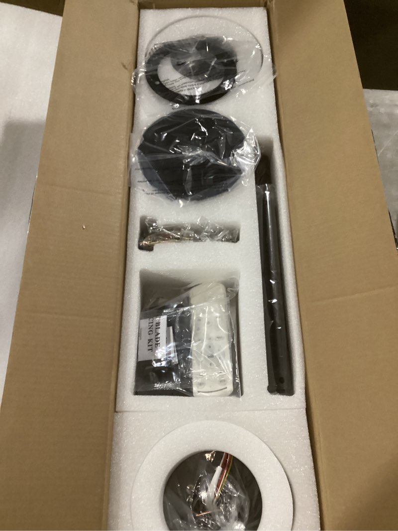 Condition photo showing New/Like New for 52 inch ceiling fans with lights and remote,wood outdoor ceiling fan for patios with dimmable led light,3 blades walnut,noiseless reversible dc motor,modern fan for indoor,farmhouse 52 inch redwood