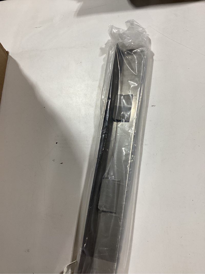 Condition photo showing Good Condition for stove gap covers 316 stainless steel,stove gap filler,heat-resistant oven side gap filler,between stove and counter slide in range trim kit for kitchen,2 pack (23.2” shiny black) 23.2" shiny black
