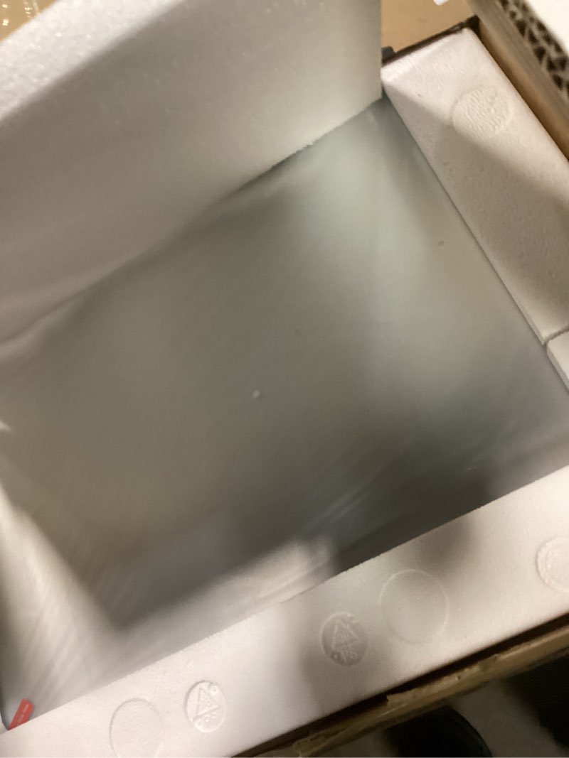 Condition photo showing Good Condition for LOAAO 22X30 Inch Brushed Nickel Bathroom Mirror, Rounded Rectangle Silver Metal Frame Mirror, Brushed Nickel, Anti-Rust, Hangs Horizontally or Vertically Brushed Nickel 22"L x 30"W