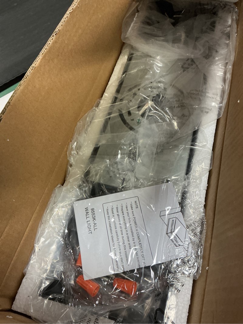 Condition photo showing Good Condition for led modern bathroom vanity light fixtures 3-light, 19 inch dimmable matte black vanity lights for bathroom lighting fixtures over mirror, with 350°rotatable acrylic heads(white light 5500k) black-5500k-dimmable 3-light, 19-inch