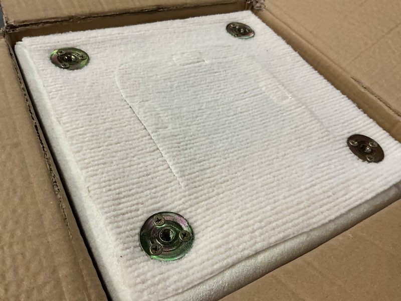 Condition photo showing Good Condition for split ottoman dog ramp for couch and low bed, 2-in-1 foldable dog stairs for small dogs and cats, wooden pet ramp with non-slip surface, portable step stool design, off white