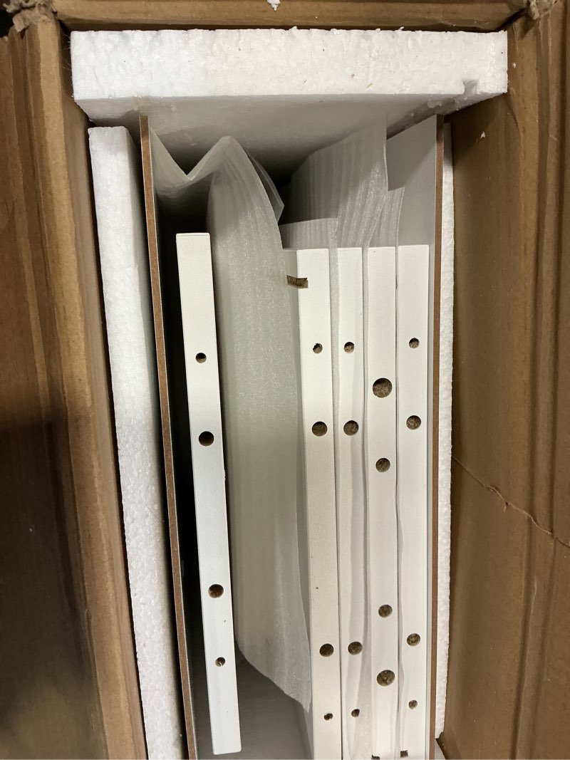 Condition photo showing As Is for (Incomplete) Nestwise 6 Tier Bookshelf, Open Tall Narrow Floor Standing Bookcase, Storage Organizer Bookshelves F