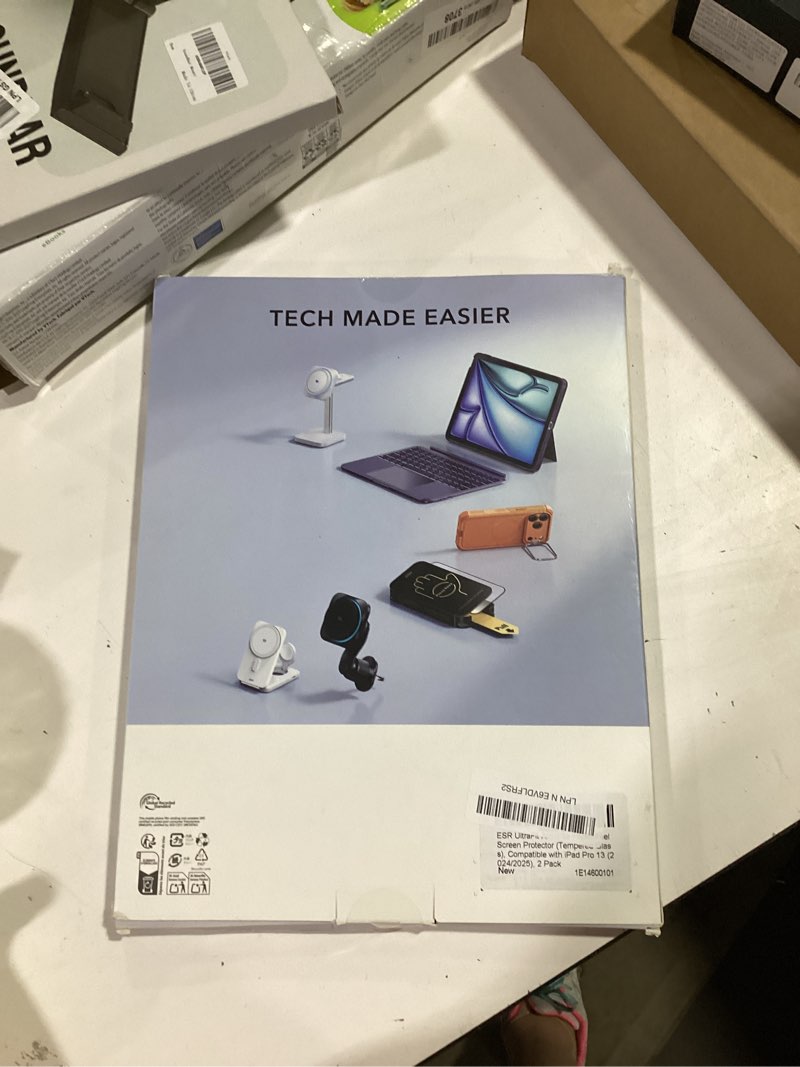 Condition photo showing Good Condition for esr 2 pack armorite paper-feel screen protectors for ipad pro 13 inch (m5/m4) 2025/2024, write and draw like on paper, 9h tempered glass film with ultra fit tray, anti-glare ipad pro 13" m5/m4 (2025/2024)
