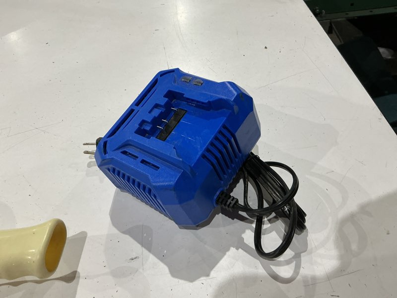Condition photo showing As Is for kobalt krc 2445-03 24-volt lithium ion battery charger for cordless tools