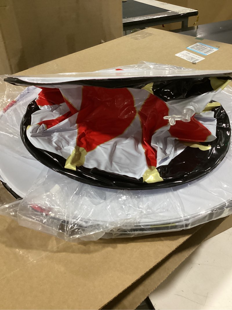 Condition photo showing Good Condition for Sumind 3 Pack Christmas Inflatables Decoration Christmas Inflatables Drum Decor White and Red Drum Patio Decorations Xmas Pattern Holiday Decor for Indoor Outdoor Patio Garden Party Supplies