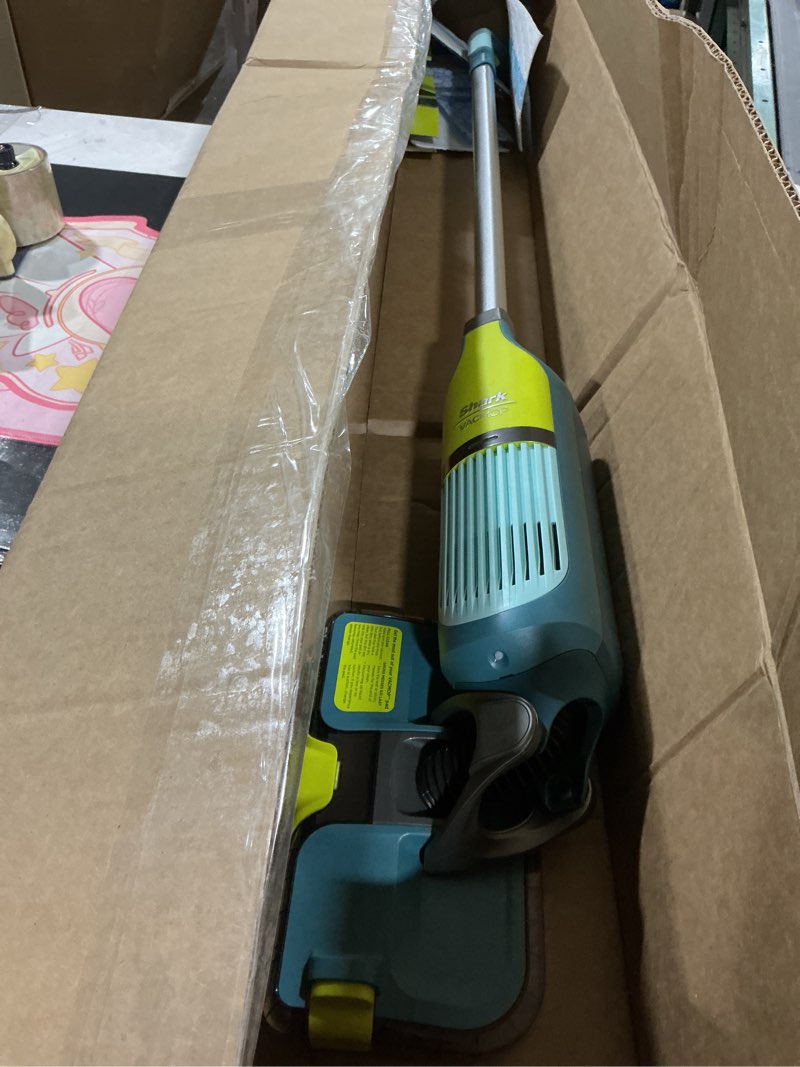 Condition photo showing As Is for Shark VACMOP Reveal New Cordless Hard Floor Cleaner, Vacuum & Spray Mop, Powerful Suction, Lightweight, Illumination Light, Includes 4 Disposable Pads, 12oz Pet Multi-Surface Cleaning Solution, VM401