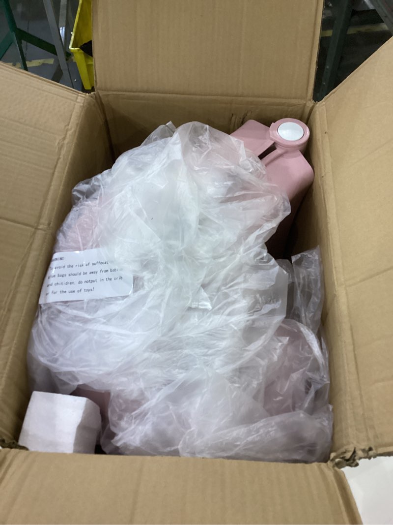 Condition photo showing As Is for Adjustable Children Shampoo Chair for 3-10 Year Old Bathing Seat Tub Collapsible with Prevent Wet Clothes Design pink-basin