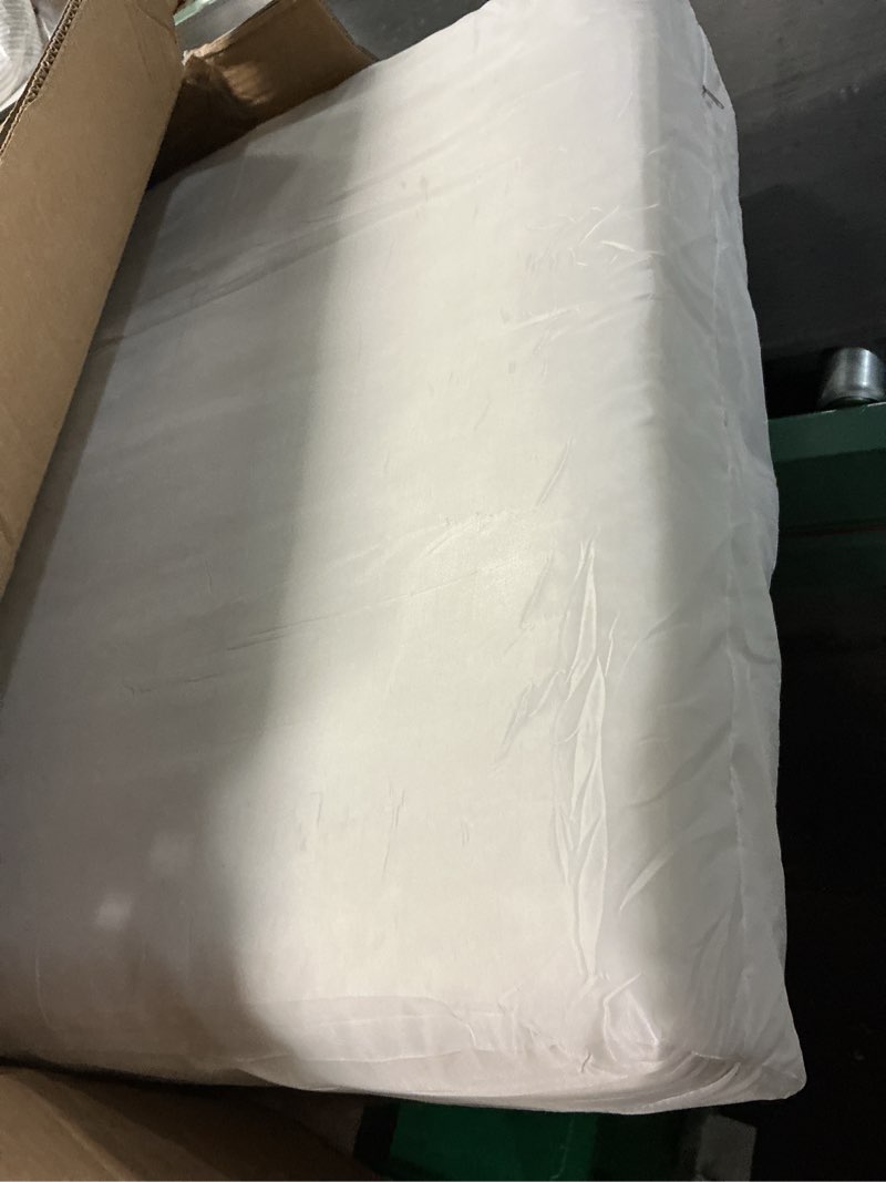 Condition photo showing As Is for sundale outdoor olefin deep seat cushion, patio chair cushion and pillow, water-resistant sectional sofa pad with straps beige, 24 x 24 x 6 inches beige 1 pack - 24 x 24 x 6 inch