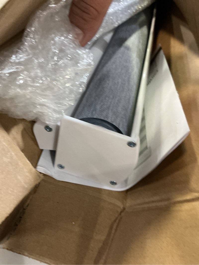 Condition photo showing Good Condition for lazblinds cordless zebra blinds for windows, free-stop roller windows shades with cassette, light filtering dual layer sheer shades for home and office, 19" w x 72" h, grey - linen grey - linen 19" w x 72" h