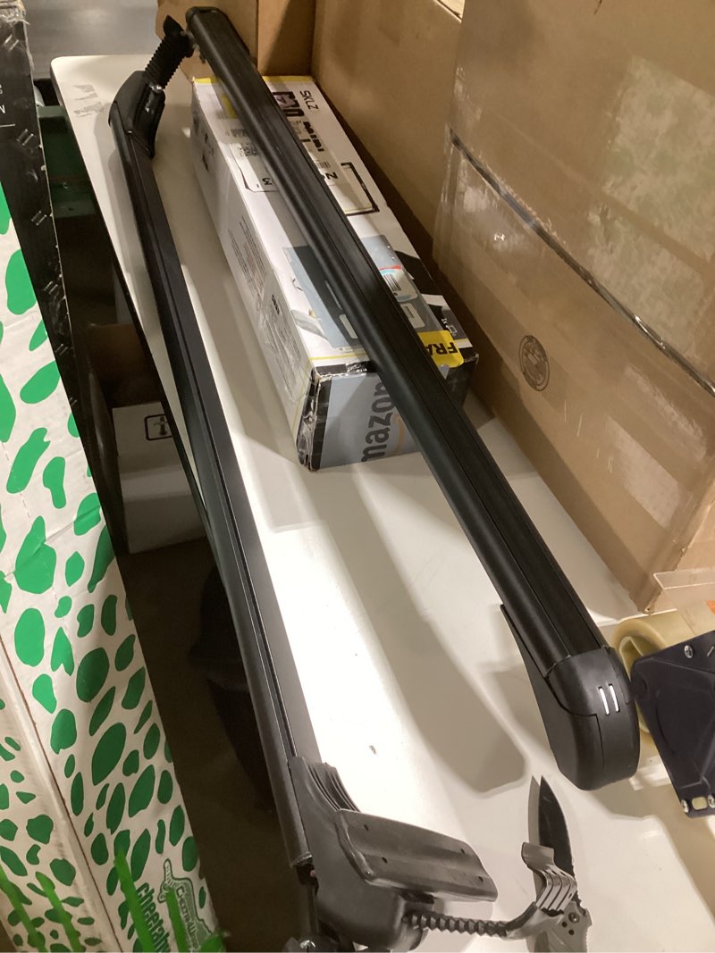 43" universal car roof rack, adjustable aluminum roof rack cross bars with anti-theft lock for most 