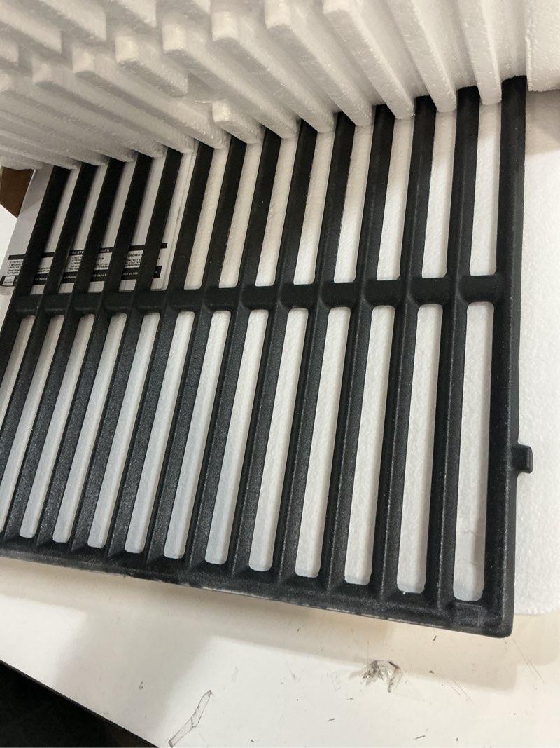 Condition photo showing Good Condition for genesis ii grill grates for weber genesis ii 300 and genesis ii lx 300 series grills, genesis ii e&s 310 315 320 325 340, 18.75" grill parts for weber genesis 2, weber 66095 66802,66805, cast iron 18.75" weber genesis ii 300