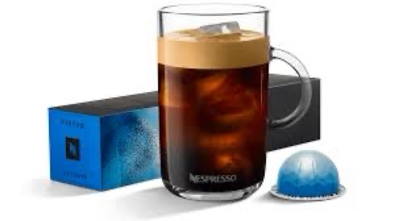BBD: 10/31/2025. Nespresso Capsules Vertuo, Ice Forte, 10-Count Coffee Pods, Brews 7.8 oz. Iced Forte 10 Count (Pack of 1)
