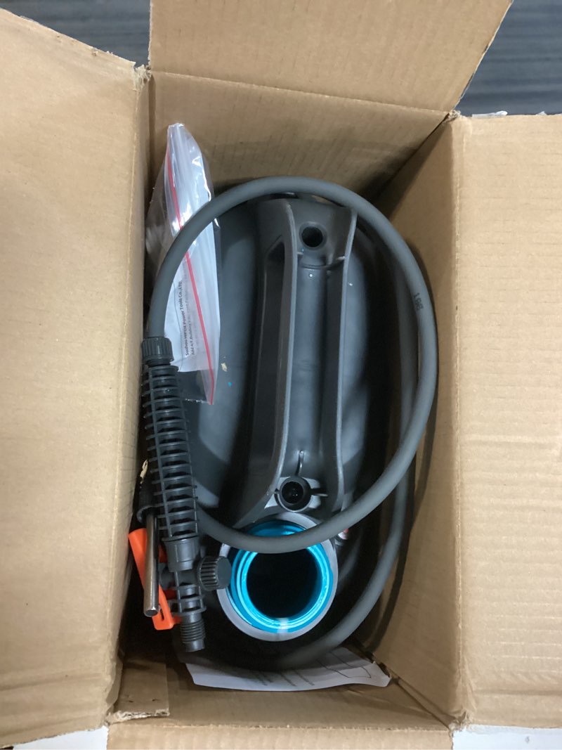 Condition photo showing As Is for hifay es4 electric sprayer 1 gallon built-in 4000mah rechargeable battery, copper-nickel spray nozzle makes the spray more delicate, the telescopic spray rod can reach further blue