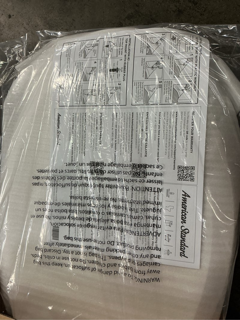 Condition photo showing Good Condition for American Standard 5503A00B.020 Slow Elongated Closed Front Toilet Seat, White