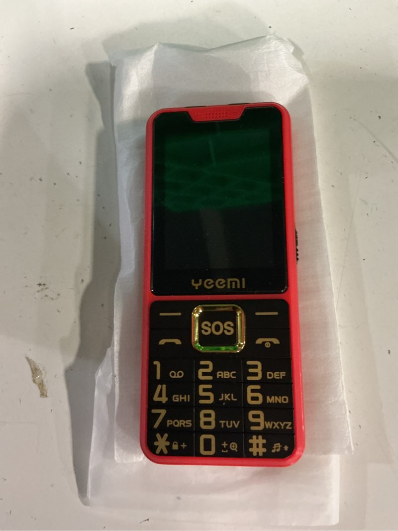Condition photo showing Good Condition for diydeg 4g cell phone for seniors, 2.6in hd screen dual sim mobile phone for elderly, old phone with 2500mah battery, large buttons, 0.13mp camera, led flashlight & fm radio (red)