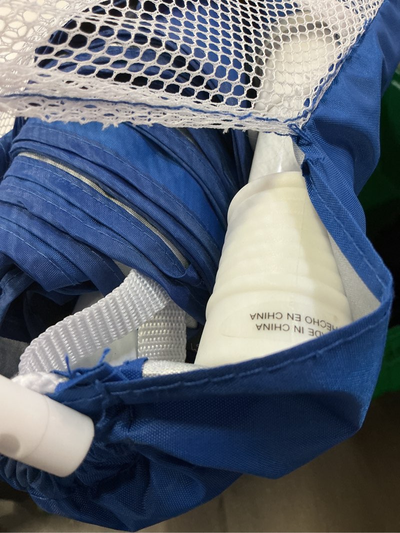 Condition photo showing Good Condition for mainstays 7 ft round blue beach umbrella, uv protection upf 50+