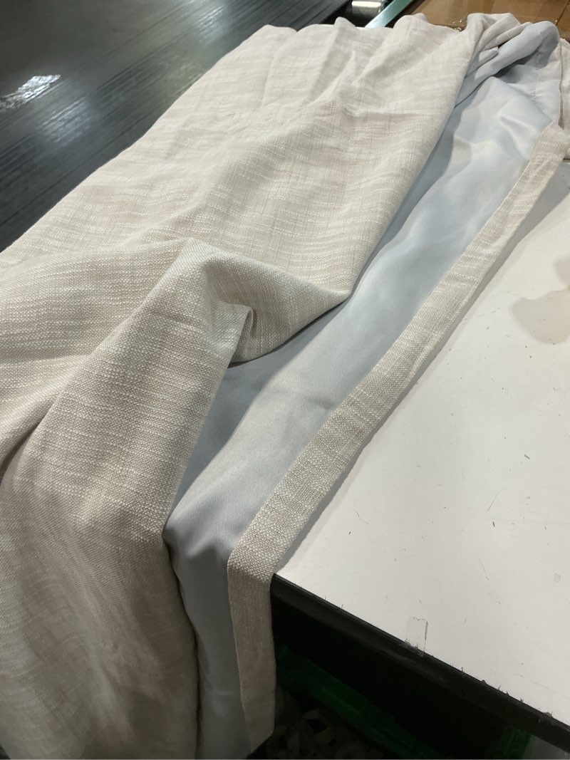 Condition photo showing Good Condition for textured cotton room darkening curtain ( size 48 in x96 in 122cm x244 cm 