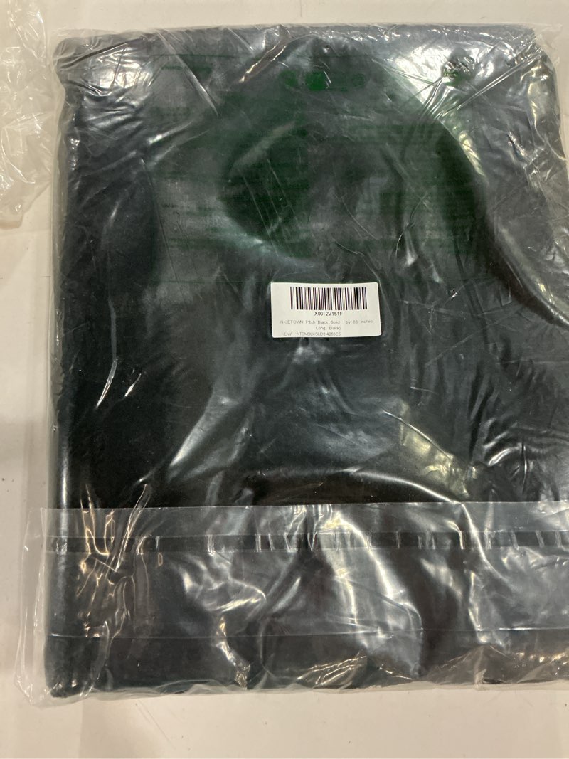 Condition photo showing Good Condition for nicetown pitch black solid thermal insulated grommet blackout curtains/drapes for bedroom window (2 panels, 42 inches wide by 63 inches long, black) black 42"w x 63"l (pack of 2)