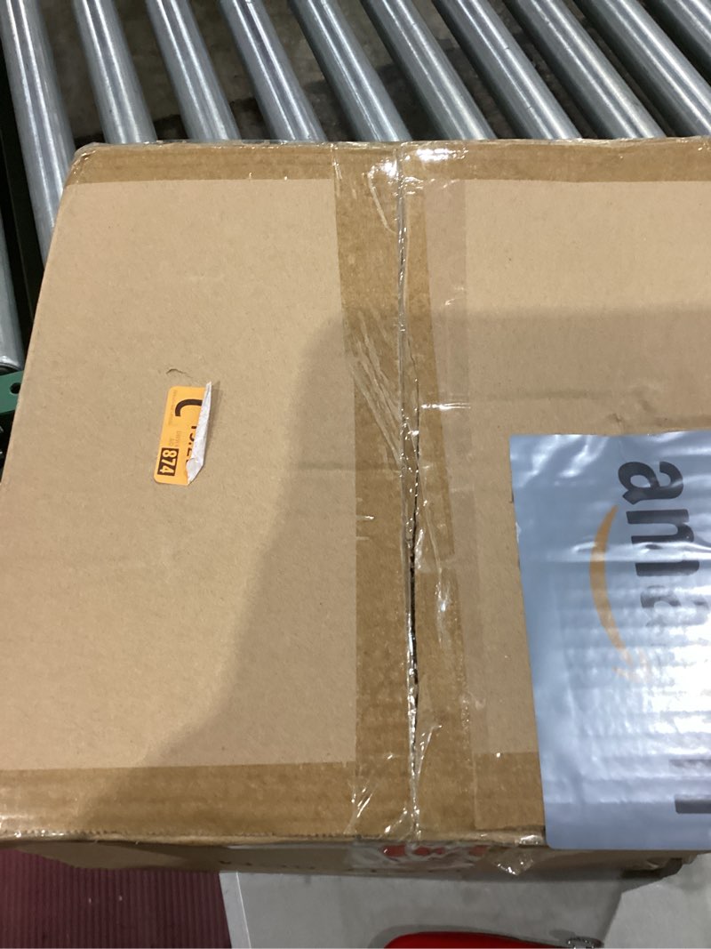 Condition photo showing Good Condition for Hanging Light Lamp Shades Boho Rattan Lamp Shades, Woven LampShades for Floor Lamps Rattan Pendant Lights Boho Lamp Ceiling Light, Table Lamps, Plug in Pendant Light 12.6 Inch-Drum Shade