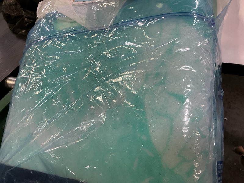 Condition photo showing As Is for SINWEEK 2 Inch Mattress Topper 5-Zone Memory Foam Mattress Topper Pressure Relieve Soft Mattress Pad, CertiPUR-US Certified, Twin Size, Green Twin 2 Inch-Green