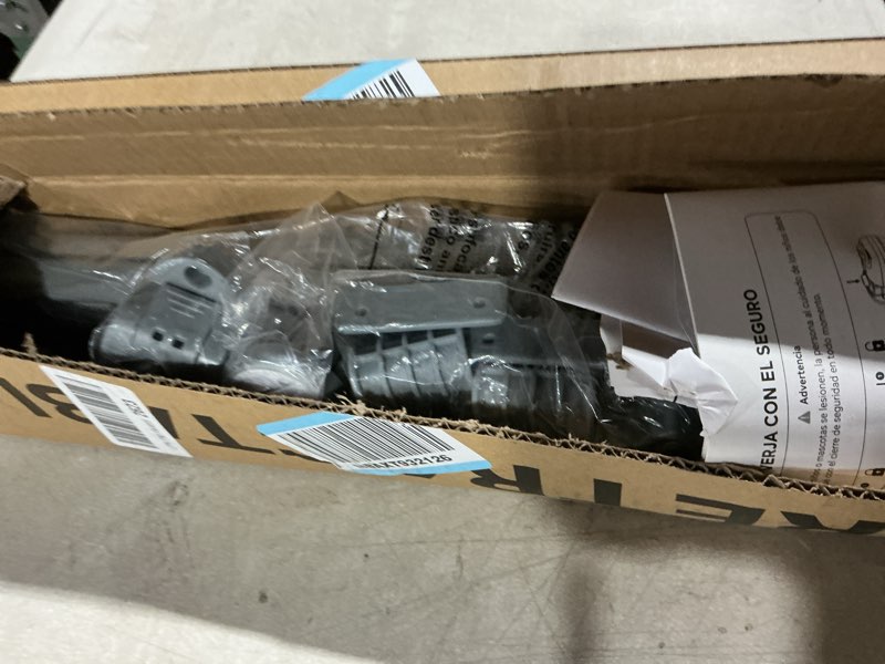 Condition photo showing As Is for Momcozy Retractable Mesh Baby Gate or Dog Gate, Child Safety Gate for Indoor or Outdoor, 33-inches Tall with up to 55-inches Wide Extension, Avoid Skirting Installation, Grey Gray 33" Tall x 55" Wide