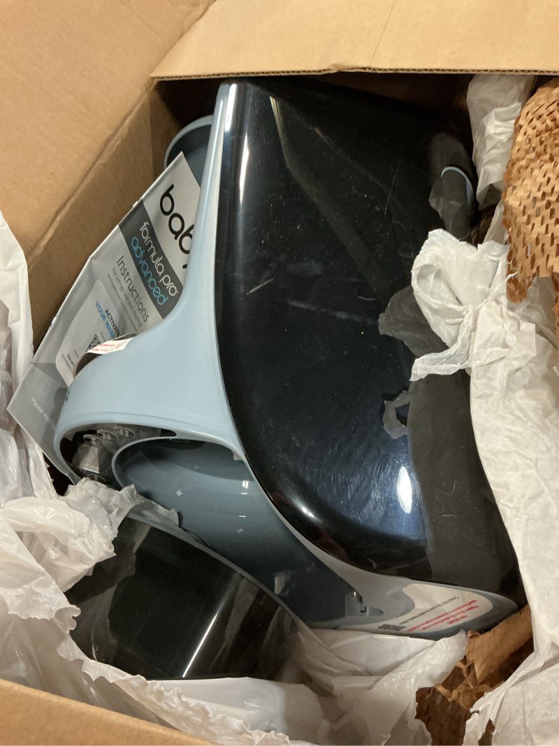 Condition photo showing As Is for baby brezza new and improved formula pro advanced formula dispenser machine - automatically mix a warm formula bottle instantly - easily make bottle with automatic powder blending, slate