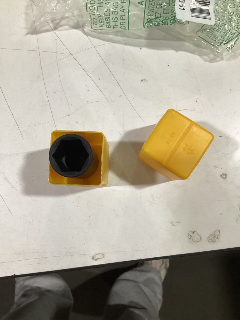 Condition photo showing Good Condition for meccion 1/2 inch drive impact socket 7/8 inch sae, 6 point cr-mo deep impact socket, 78mm length 22 mm (7/8 in.)