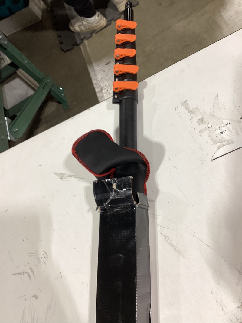 Msnaile Carbon Fiber Christmas Light Pole Hanger Tool, Extendable 4.7-24 FT High Reach Telescoping P