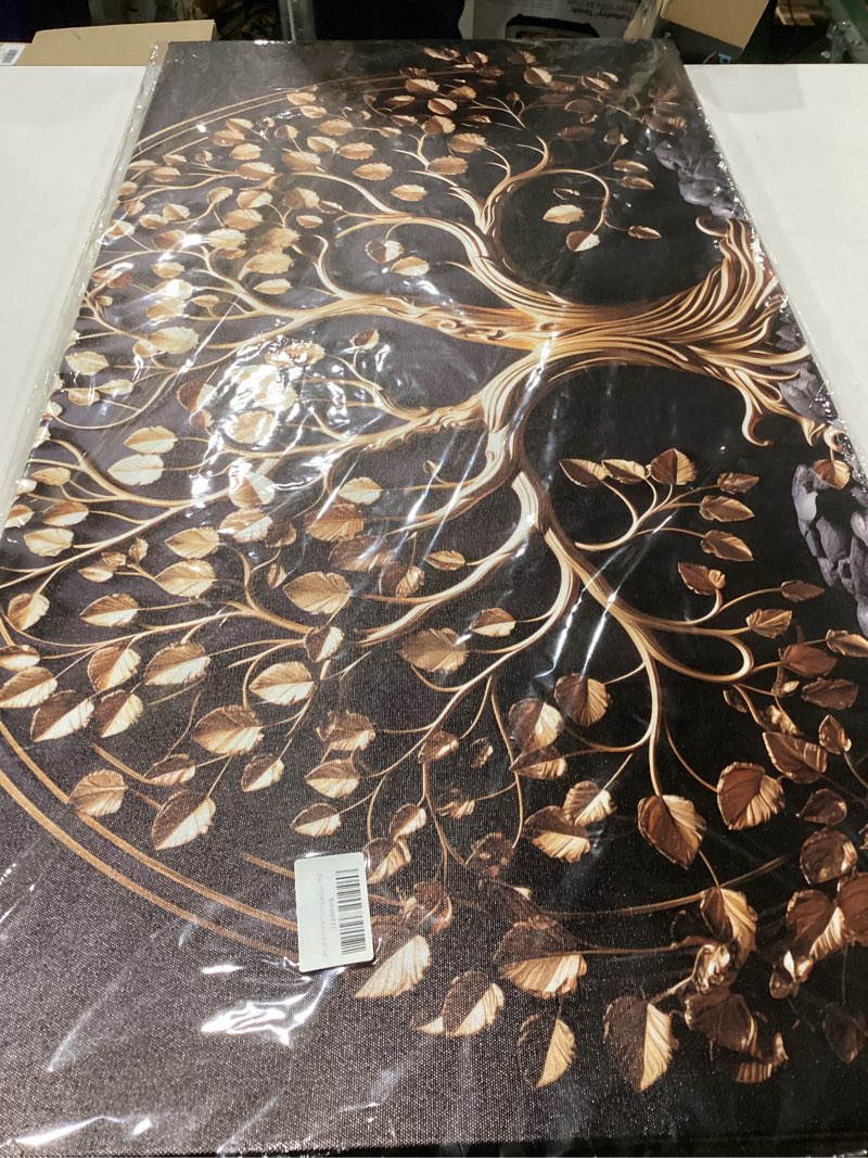 CPKATMT Tree Canvas Wall Art for Living Room Black and Gold Wall Art for Office Modern Art Wall Deco