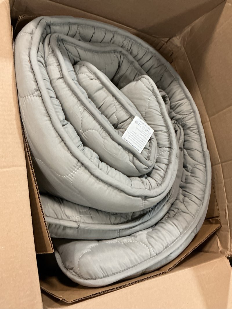 Condition photo showing As Is for japanese floor mattress futon mattress, 4\" thicken tatami mat sleeping pad foldable roll up mat boys girls dormitory pad kids floor lounger pillow bed, charcoal grey, full size charcoal grey full