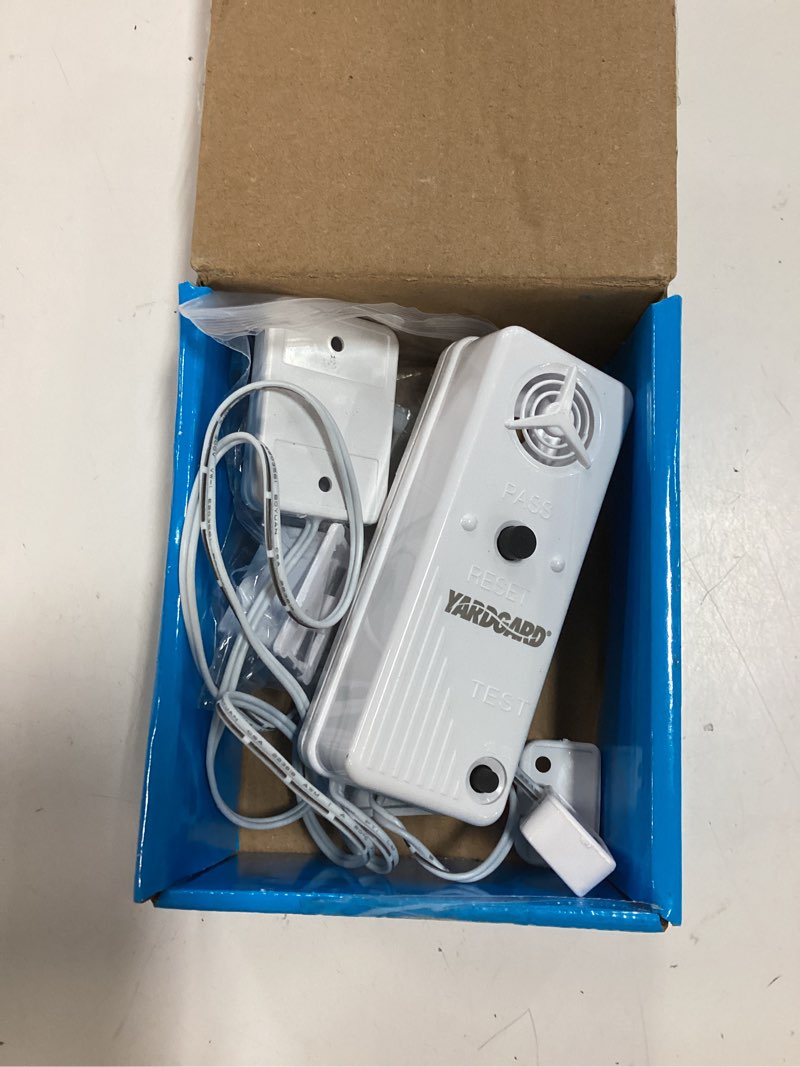 Condition photo showing As Is for smartpool yg03 yardgard gate/door/window alarm